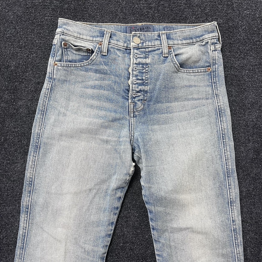 Lucky Brand Jeans Womens 6 28 Candiani Denim Straight Leg Button Fly Vintage